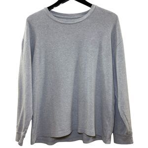Abercrombie & Fitch Soft A&F Collection Relaxed Long Sleeve Top Grey Medium